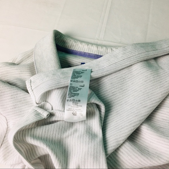 Tommy Bahama Mens Polo Shirt Size Medium Suprima Cotton Blend Polo White Gray - Picture 12 of 12